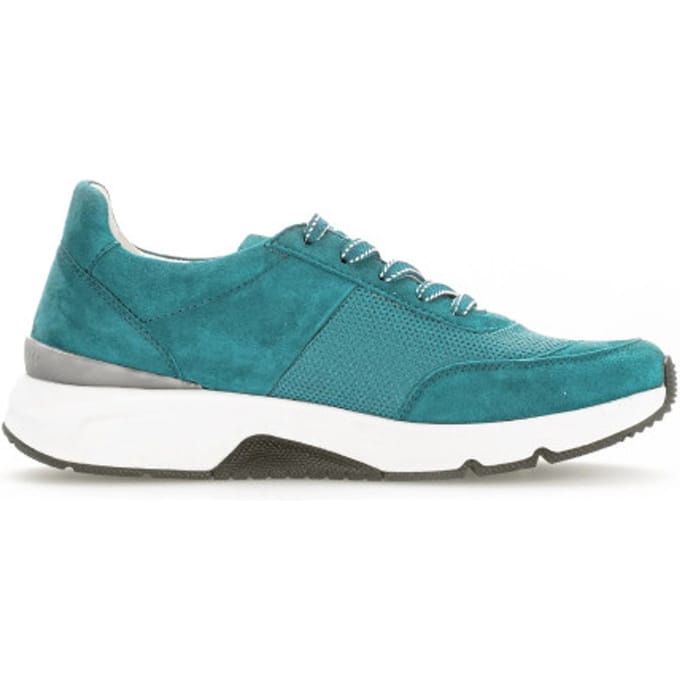 Gabor rollingsoft sensitive 46.897.32 - dames rollende wandelsneaker - Blauw - maat 37.5 (EU) 4.5 (UK)