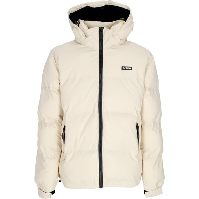 Puffjack voor heren, wit donsjack