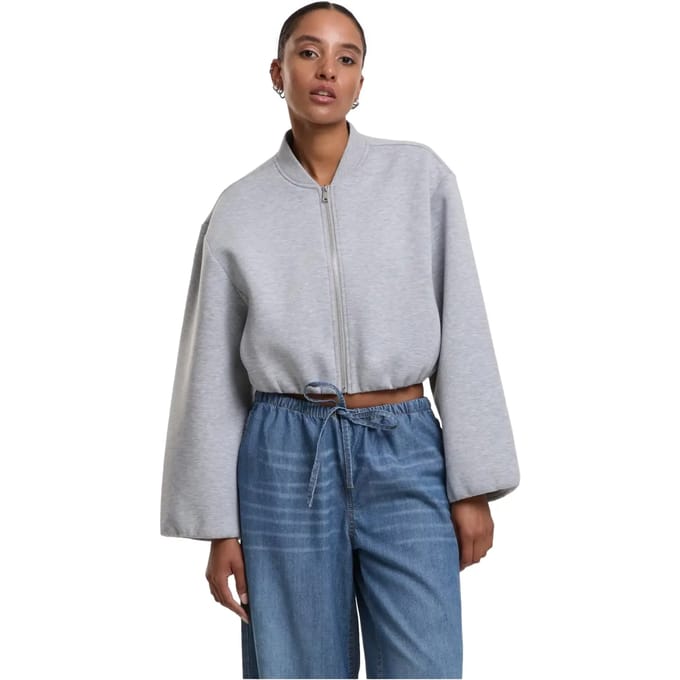Urban Classics - Oversized Scuba Jacket - M - Grijs