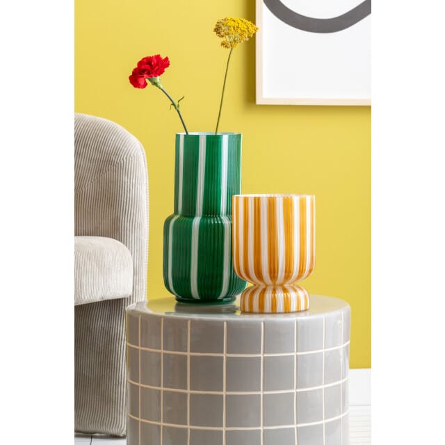 Leitmotiv bijzettafel retro tiles high - 33x33x44 cm