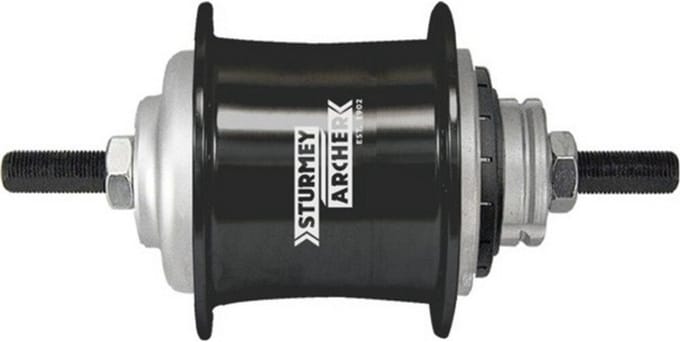 3-speed Sturmey Archer S-RF3 vrijloopnaaf - 36-gaats - Zwart