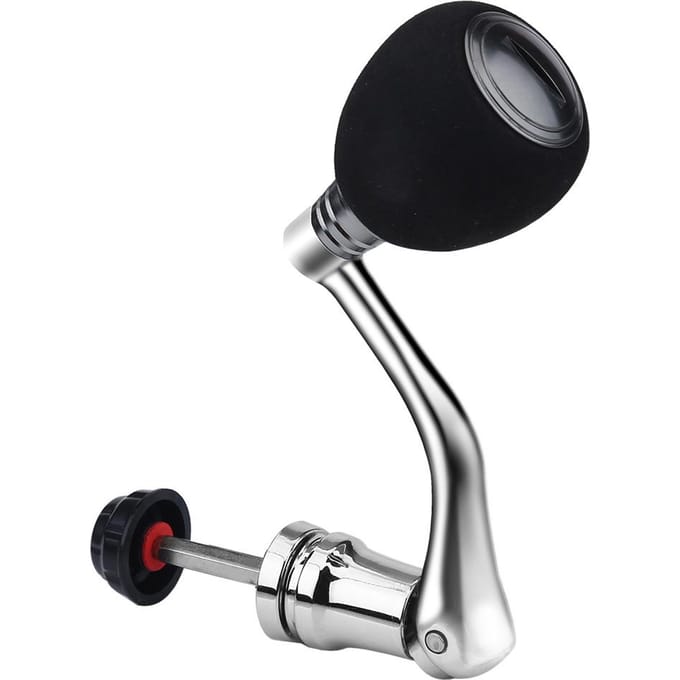 Molenspoel Vervanging Power Handvat Metalen Tuimelaar Arm Grip (Zilver Medium voor 2000 & 3000) zilver