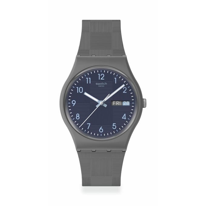 Swatch TILE DIAL Polshorloge SO28M701 Grijs blue