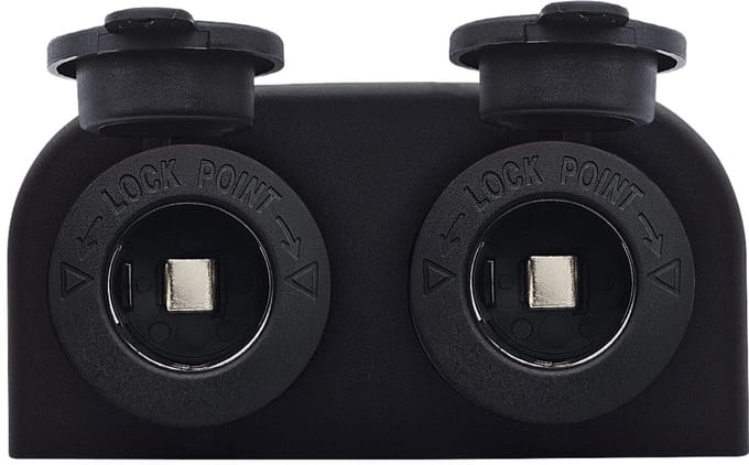 ProRide 12V Sigarettenaansteker 2 Stopcontacten Opbouw - 12/24V - 10A - Complete set - Stopcontact Auto, Boot en Camper