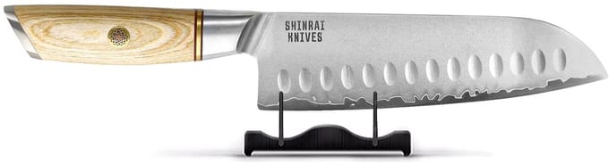 Shinrai Knives - Hikari Damascus Santoku mes 18 cm