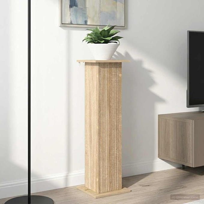 vidaXL - Plantenstand - 2 - st - Sonoma - Eiken - 30,5 - x - 30 - x - 100,5 - cm