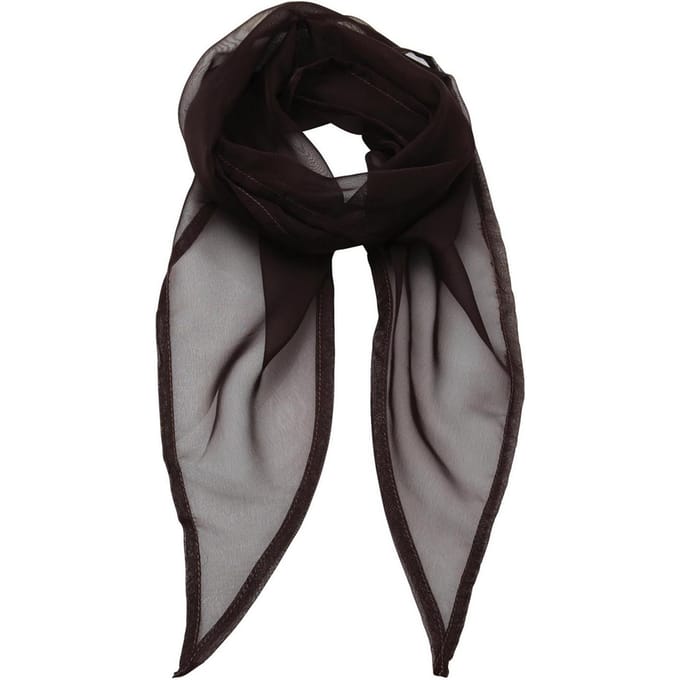 Premier Dames/Dames Chiffon Sjaal (Zwart)