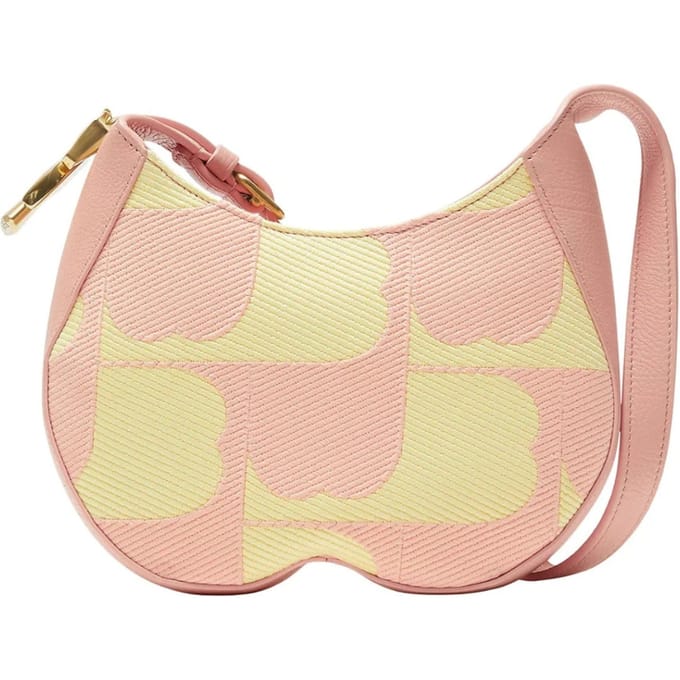Burberry Chess Kleine Blush Roze Leren Schoudertas