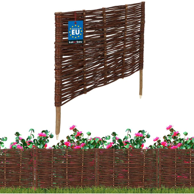 Wiklinowy Palisada - Tuinafscheiding - 60 x 40 cm - Natuurlijk - Weerbestendig