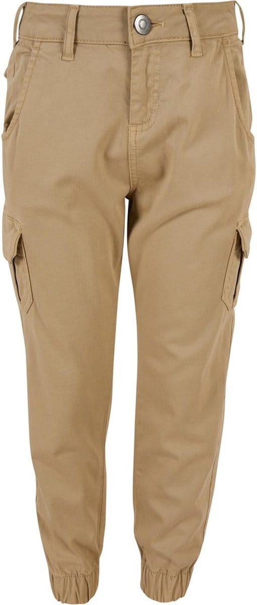 Urban Classics - High waist Kinder Cargobroek - Kids 122/128 - Beige