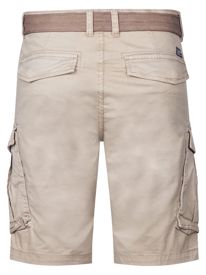 Petrol Industries - Heren Cargo Short met Riem Seasalt - Bruin