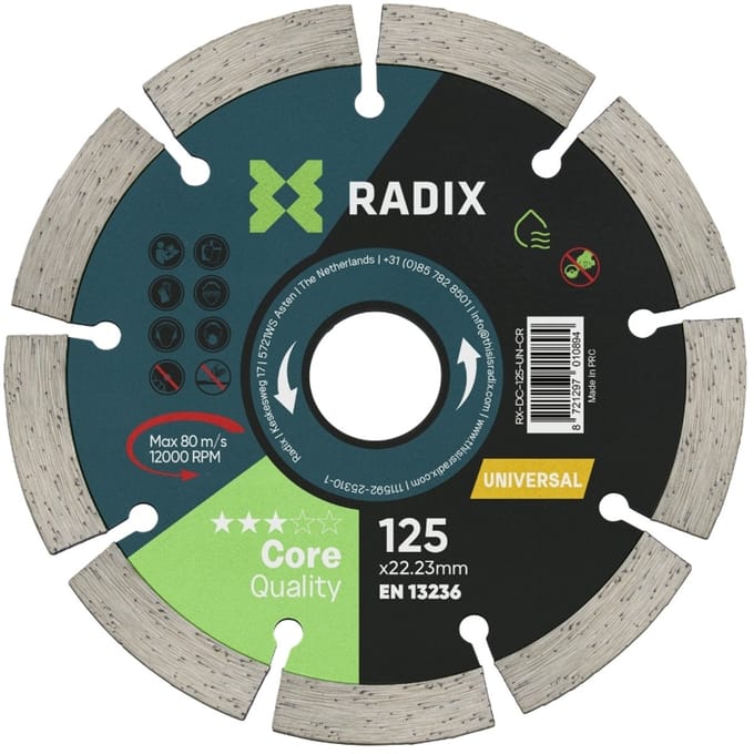 Radix - Universele diamantschijf - 125 mm - Core