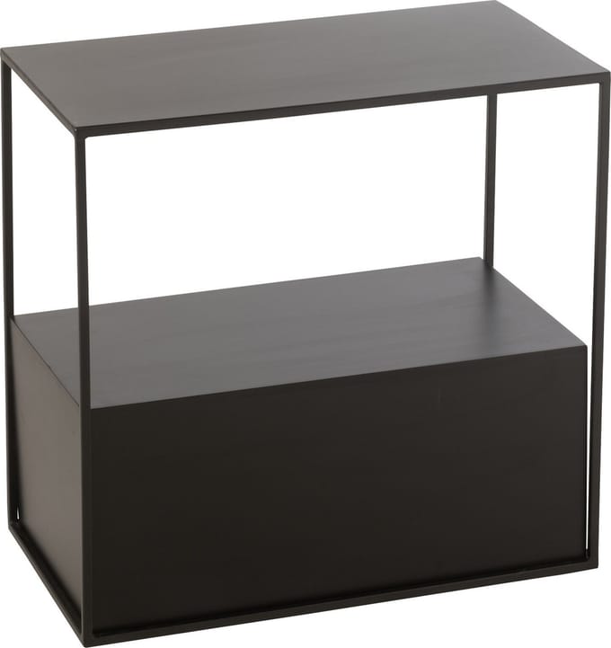 J-Line bijzettafel Rechthoek - metaal - zwart