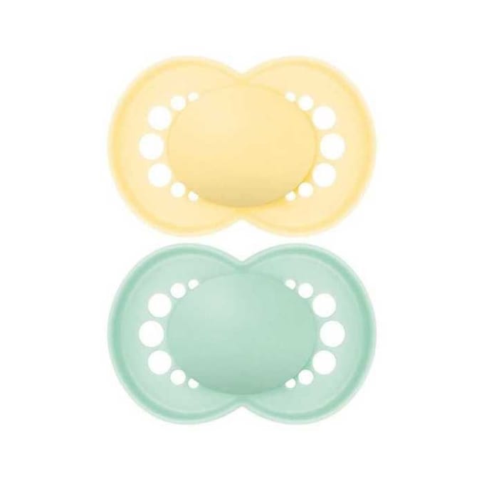 Sucettes-MAM 2 Sucettes Original Tendance Dès 6 Mois (Couleur : Bleu)
