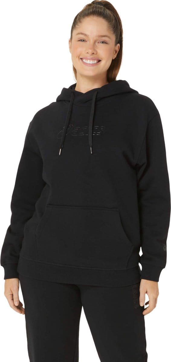 ASICS Logo Overhead Hoodie - Zwart- Dames, Zwart M