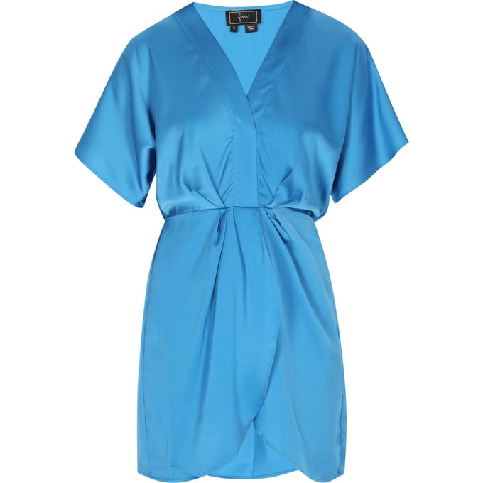 Faina Jurk Dames blauw
