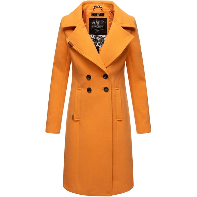 Navahoo Dames Trenchcoat Wooly – Premium Wintermantel met Elegante Pasvorm