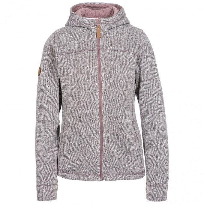Trespass - Dames Reserve Fleece Vest met Capuchon (Grijs/Roze)
