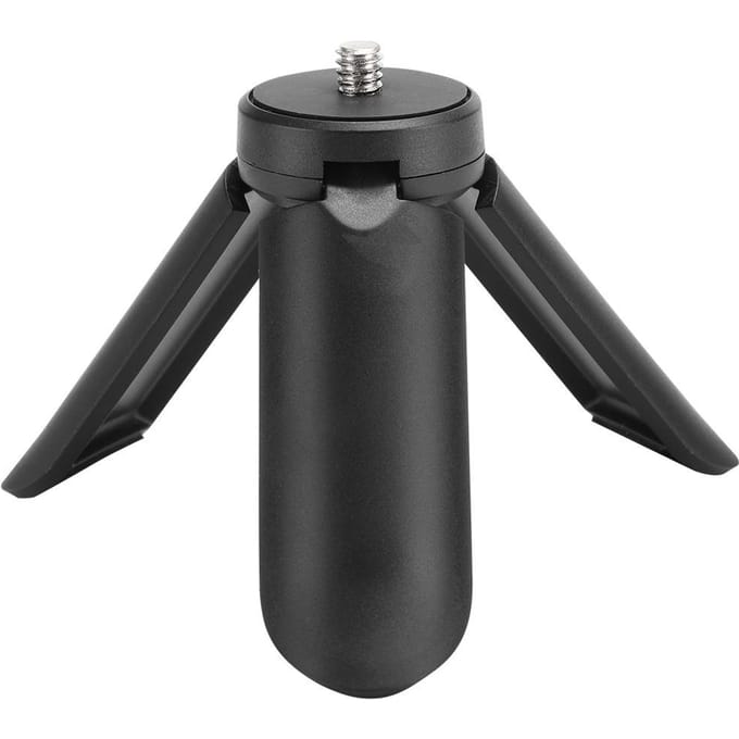 Mini Anti-Slip Desktop Statief met 1/4 inch schroef Universeel voor Smartphone Actiecamera zwart