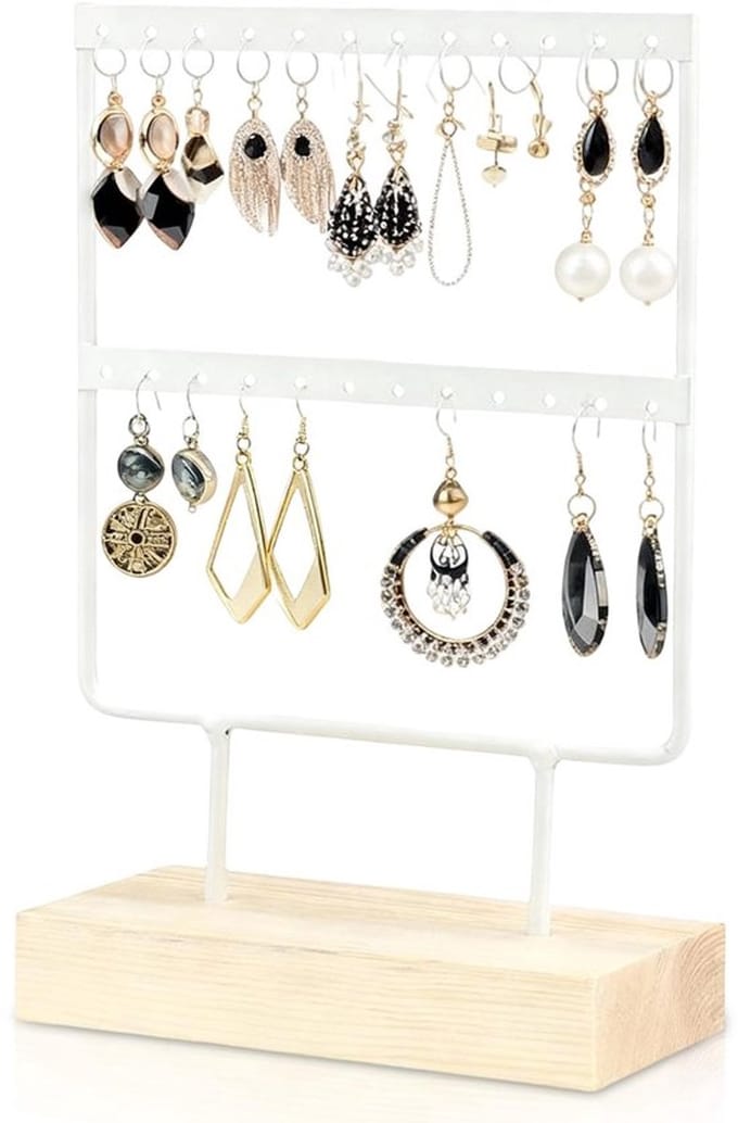 VT Goods - Oorbel Stand Display - Oorbellen Organizer - Houten