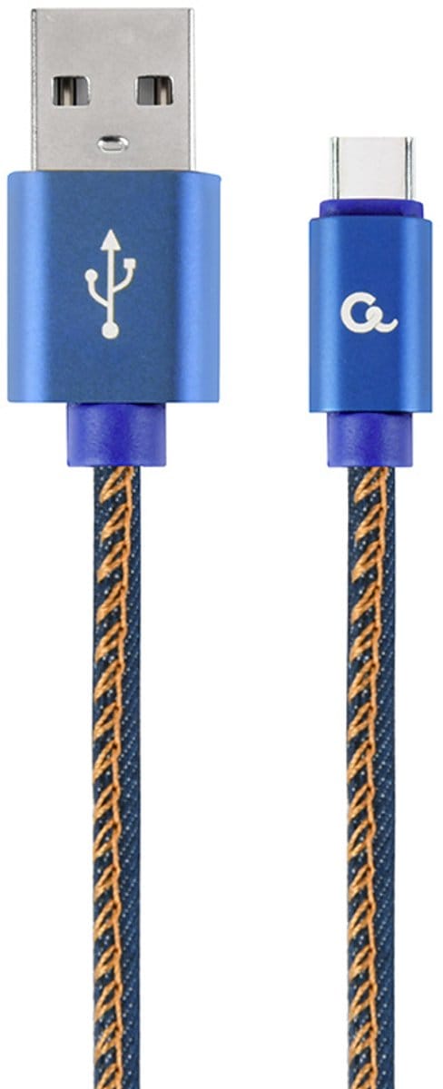 USB-kabel USB 2.0 USB A USB C Blauw