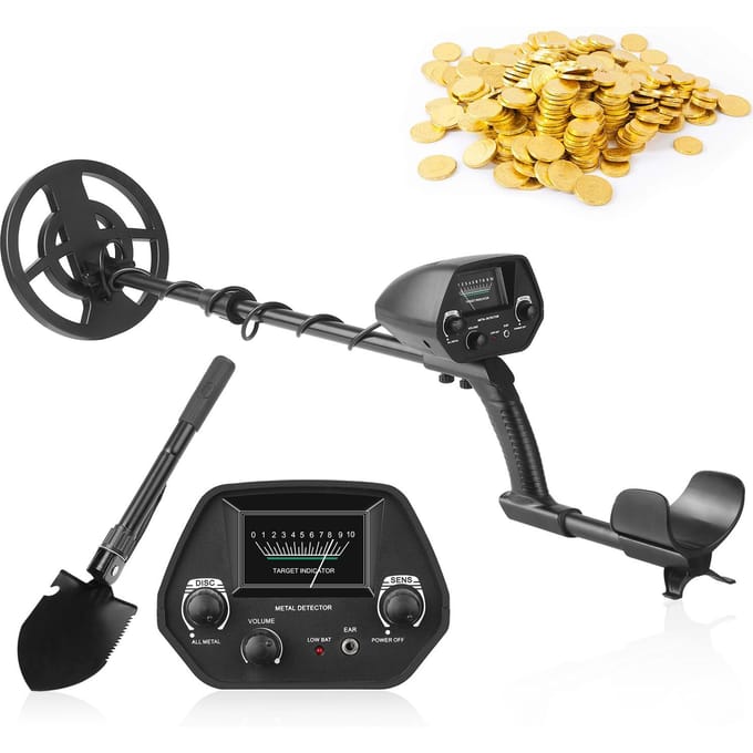 Ondergrondse metaaldetector Metaalzoeker Gouddetector Treasure Hunter Gold Digger Draagbaar metaal With Shovel