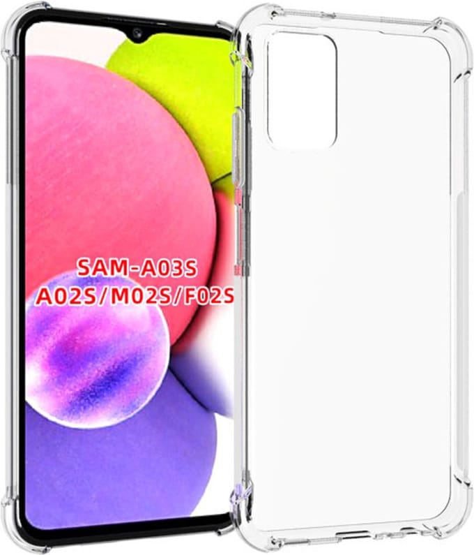 Hoesje Geschikt voor Samsung Galaxy A03s - A03s Hoes Transparant Shock Proof Case