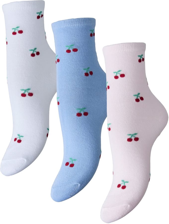 Pieces Faja Cherry Sokken Dames (3-pack)
