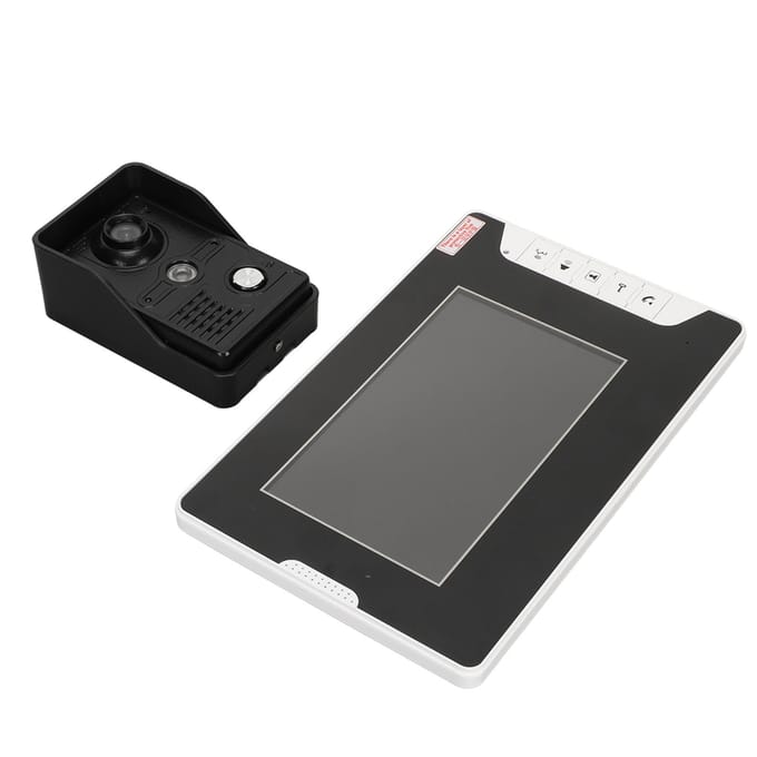 Système d'Interphone Vidéo 7 pouces Vision Nocturne LCD Mains Libres Téléphone de Porte Vidéo Sonnette avec Caméra US Plug