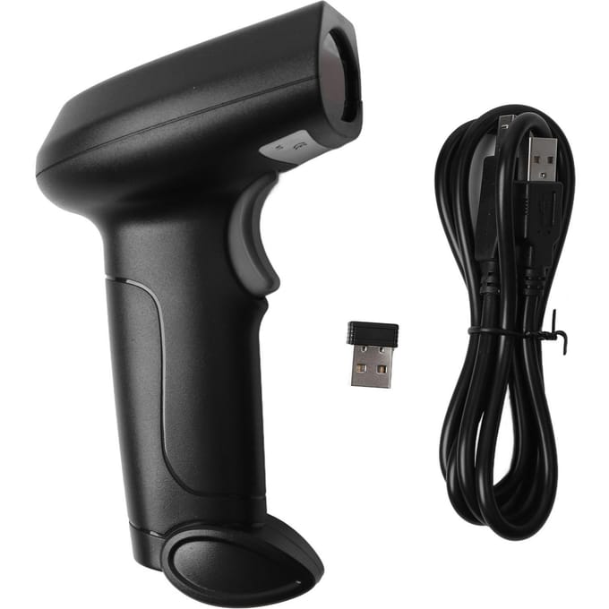 QR Code Scanner V7 Draadloze Intelligente Stemscanner Supermarkt Koerier Magazijn Voorraadcontrole black