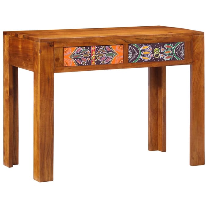 vidaXL Schrijfbureau met lade met opslag Bruin 100 x 50 x 75 cm