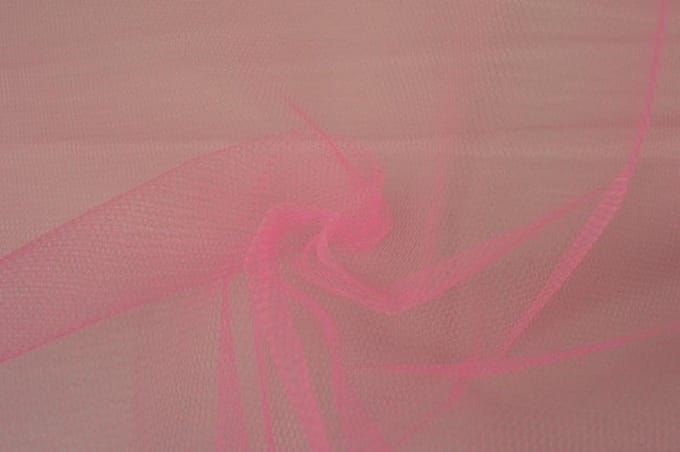 Tule stof - Roze - 15 meter
