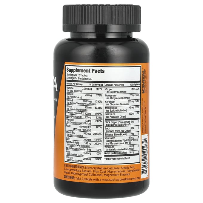 JYM Supplement Science, Vita, multivitamines, 60 comprimés