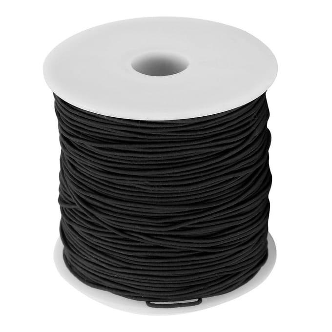 Fil élastique noir, fil de perles pour bricolage, cordon de perles pour Bracelet, fabrication de bijoux artisanaux white