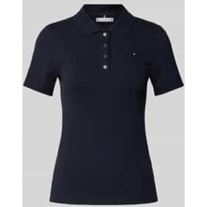 Slim fit poloshirt met logostitching, model '1985'