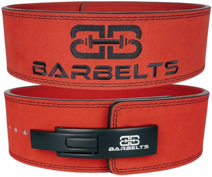 Lever belt 10mm Red - Powerlift riem