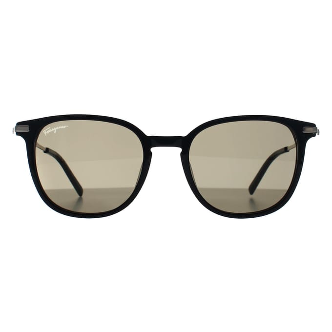 Salvatore Ferragamo Rond Heren Zwart Groen Grijs SF1015S