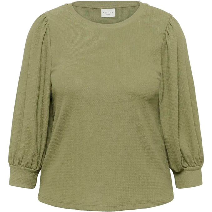 Dames-T-shirt met lange mouwen KAFFE Curve Ivena