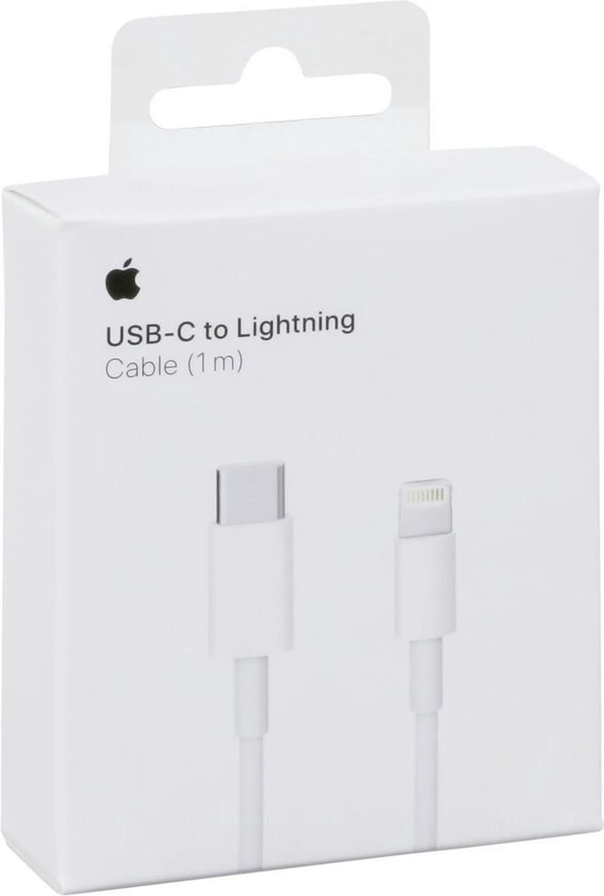 MUQ93ZM/A USB-kabel USB-C stekker, Apple Lightning stekker 1.00 m Wit