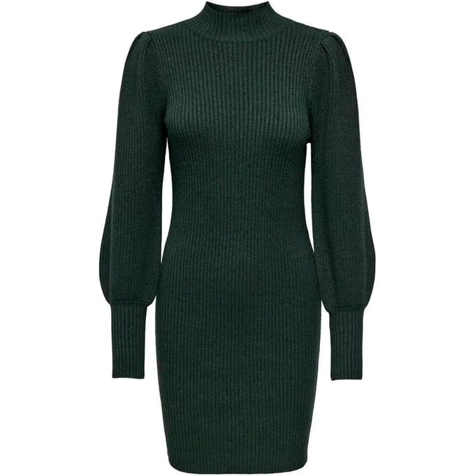 Comfort fit gebreide jurk van viscosemix, model 'KATIA'