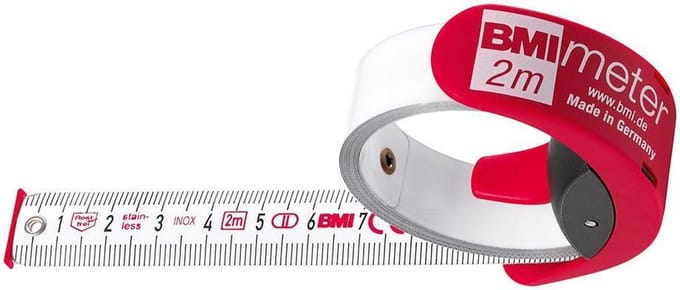 BMI BMImeter 2 m duimstok/rolmaat op een rolletje