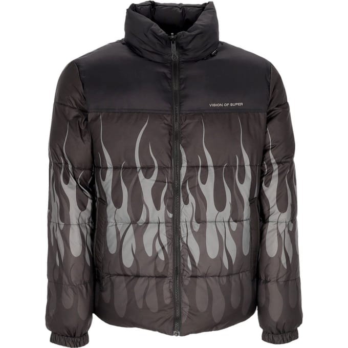 Mannen Puffy Jacket Zwart/zwart