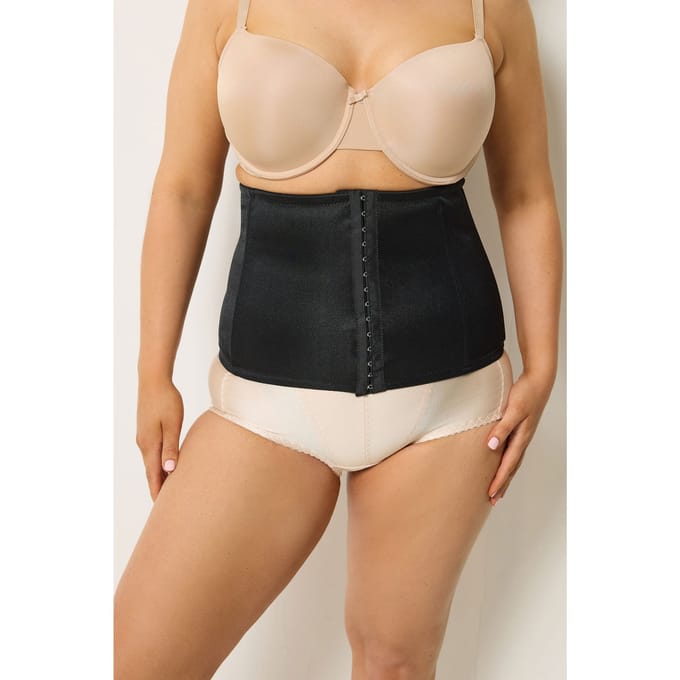 Yours Waist Trainer Met Haak En Oogsluiting In Zwartsize 46-48