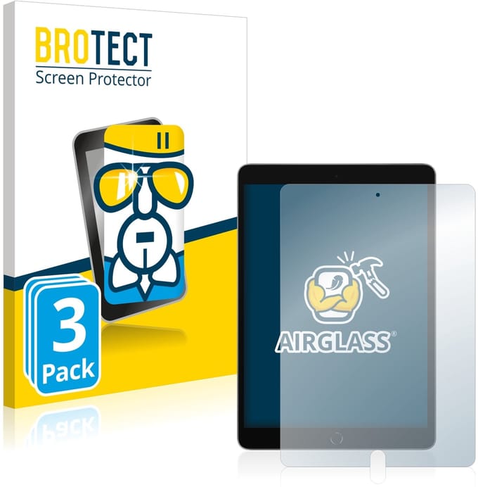 Screenprotector 3 Stuks voor Apple iPad 10.2" 2021 (9. Gen.) Beschermglas transparant