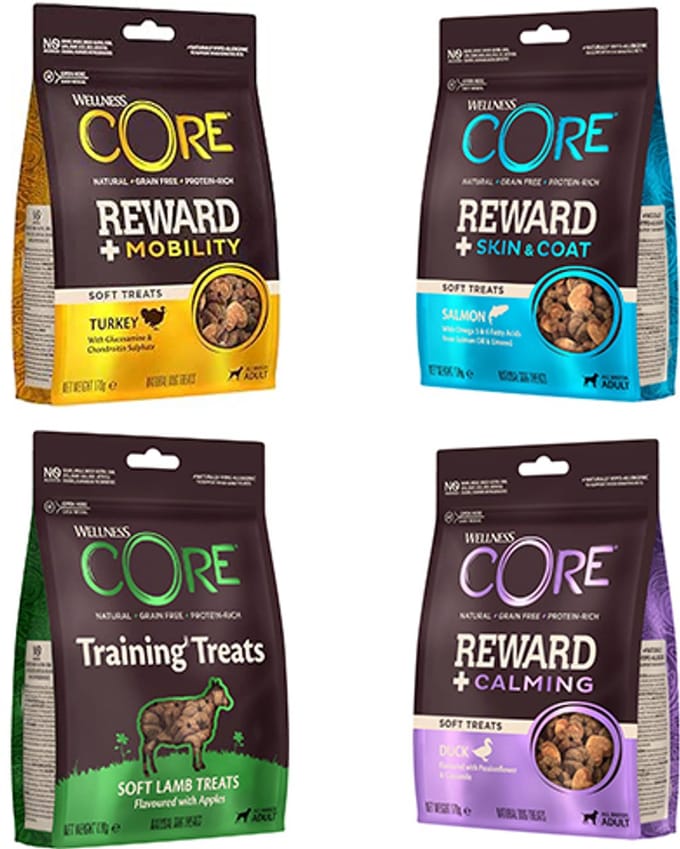 Wellness Core treats snacks 170 gram per 4 zakjes mix