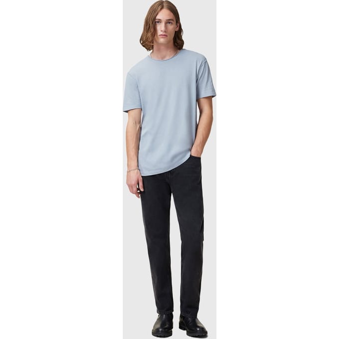 AllSaints Figure Ss Crew Willow Blue Taglia: S | Magliette basic Outlet | Uomo | Blu