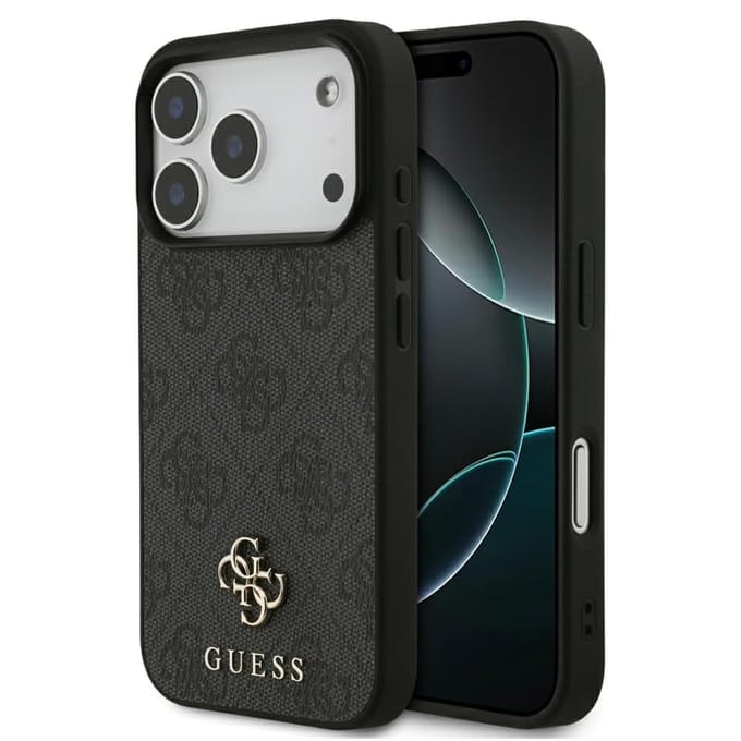 Guess Back cover case voor iPhone 17 Pro - Zwart - MagSafe-compatibel - Slank & Schokabsorberend