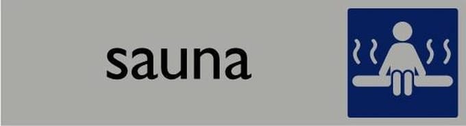 Informatiebord | Sauna | 165 x 44 mm