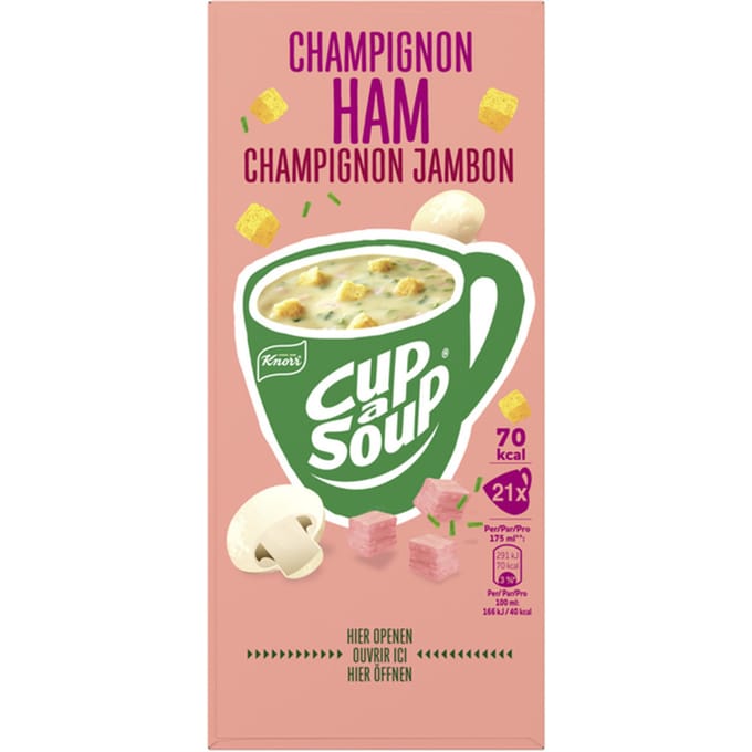 Knorr Cup-a-Soup Champignon Ham 21 x 175 ml