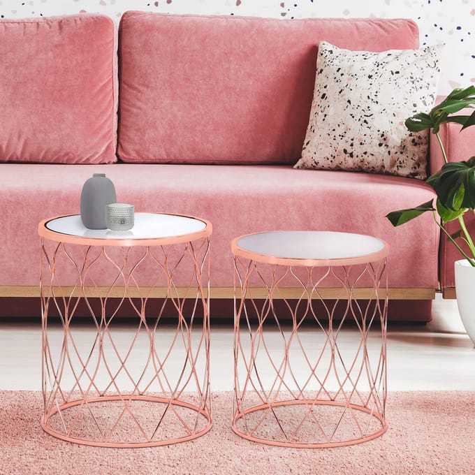 Set van 2 bijzettafels Cille | WOMO-DESIGN